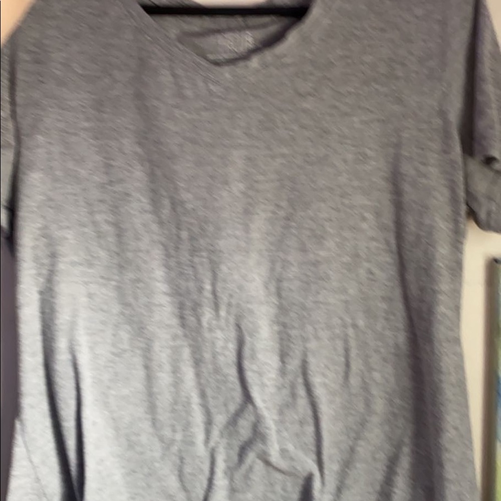 girls short sleeves shirt , size- L, brand- Time and Tru, color-grey